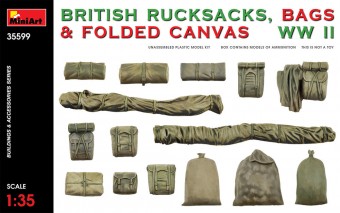 MiniArt 35599 British Rucksacks Bags & Folded Canvas WW2 1:35
