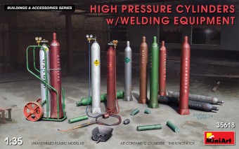 MiniArt 35618 High Pressure Cylinders w/Welding Equipment 1:35