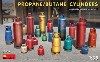MiniArt 35619 Propane/Butane Cylinders 1:35