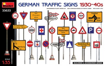 MiniArt 35633 German Traffic Signs 1930-40s 1:35
