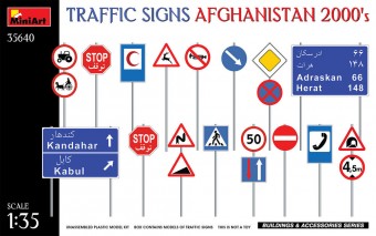 MiniArt 35640 Traffic Signs. Afghanistan 2000's 1:35