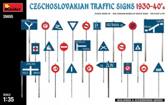 MiniArt 35655 Czechoslovakian Traffic Signs 1930-40s 1:35
