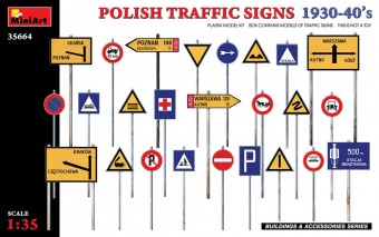MiniArt 35664 Polish Traffic Signs 1930-40s 1:35