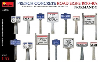 MiniArt 35669 French Concrete Road Signs 1930-40's. Normandy 1:35