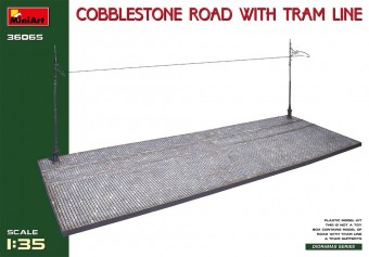 MiniArt 36065 Cobblestone Road w/Tram Line (Injection Mold) 1:35