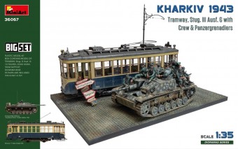 MiniArt 36067 Kharkiv 1943: Tram & Stug. III Ausf. G w/Crew. Big Set 1:35