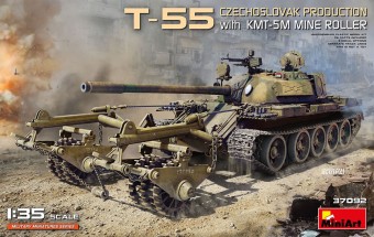 MiniArt 37092 T-55 Czechoslovak Production with KMT-5M Mine Roller 1:35