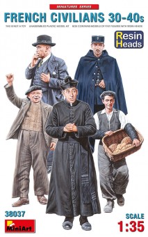 MiniArt 38037 French Civilians '30-'40s. Resin Heads 1:35