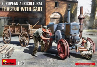 MiniArt 38055 European Agricultural Tractor with Cart 1:35