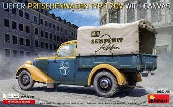 MiniArt 38072 Liefer Pritschenwagen Typ 170V with Canvas 1:35