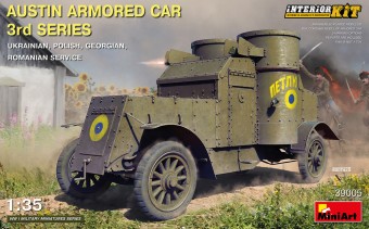 MiniArt 39005 Austin Armored Car 3rd Series: Ukrainian Polish Georgian Romanian Service. Interior Kit 1:35