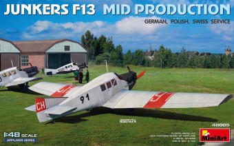 MiniArt 48005 Junkers F13. Mid Prod. German Polish Swiss Service 1:48