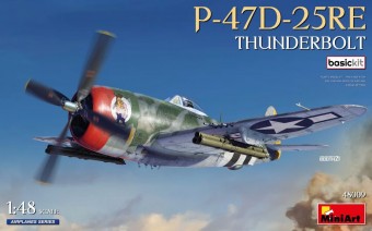 MiniArt 48009 P-47D-25RE Thunderbolt. Basic Kit 1:48