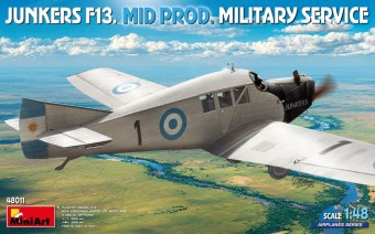 MiniArt 48011 Junkers F13. Mid Prod. Military Service 1:48