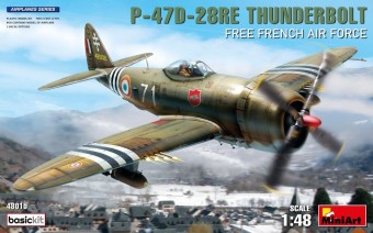 MiniArt 48015 P-47D-28RE Thunderbolt. Free French Air Force. Basic Kit 1:48