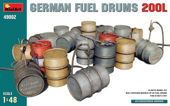 MiniArt 49002 German Fuel Drums 200L 1:48