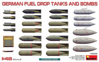 MiniArt 49021 German Fuel Drop Tanks and Bombs 1:48