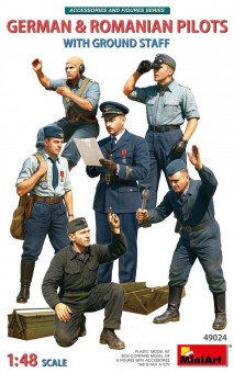 MiniArt 49024 German & Romanian Pilots w/Ground Staff 1:48
