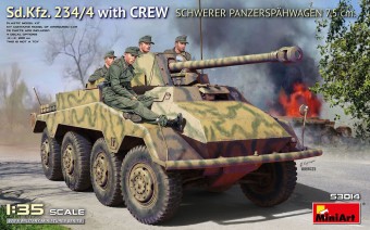 MiniArt 53014 Sd.Kfz. 234/4 Schwerer Panzerspahwagen 7,5 cm. w/Crew 1:35