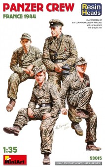 MiniArt 53015 Panzer Crew. France 1944. Resin Heads 1:35