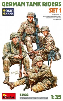 MiniArt 53022 German Tank Riders Set 1. Resin Heads 1:35