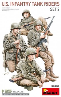 MiniArt 53035 U.S. Infantry Tank Riders. Set 2 1:35