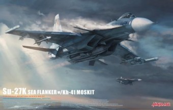Minibase Hobby MB8002 1:48 Russian carrier-based fighter Su-27K Sea Flanker with Kh-41 Moskit