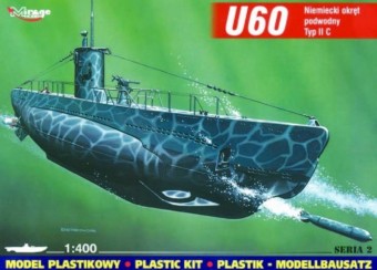 Mirage Hobby 40025 Deutsches U-Boot U 60 Typ II C 1:400