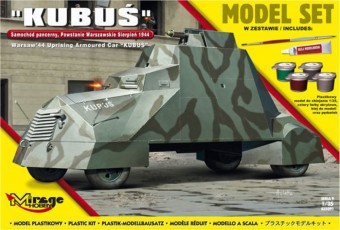 Mirage Hobby 835091 Kubus(Warsaw'44 Uprising Armoured Car) Model Set 1:35