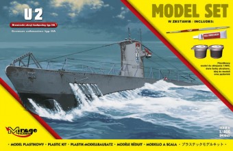 Mirage Hobby 840065 U2 German Submarine WWII typeIIA ModelSet 1:400