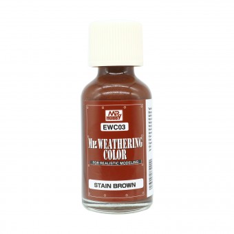 Mr. Hobby EWC-03 Weathering Color (40 ml) - Stain Brown