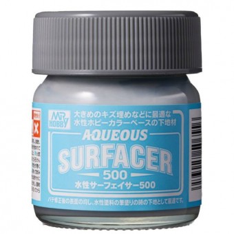 Mr. Hobby HSF04 HSF-04 Aqueous Surfacer 500 Grey (40ml)