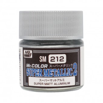 Mr. Hobby SM-212 Mr. Color Super Metallic Colors II (10 ml) - Mat Aluminium
