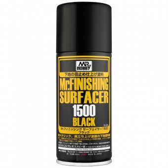 Mr. Hobby B-526 Mr. Finishing Surfacer 1500 Black (170 ml)
