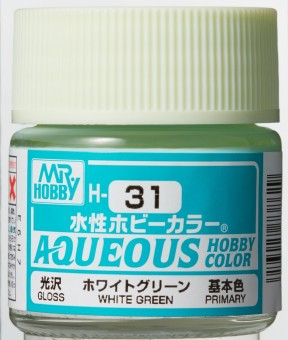 Mr. Hobby Aqueous H031 Gloss White Green