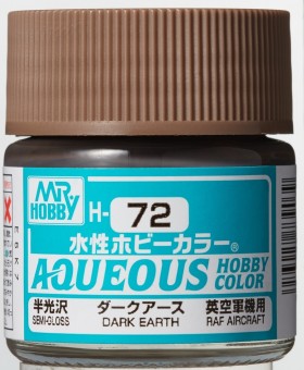 Mr. Hobby Aqueous H072 Semi-Gloss Dark Earth