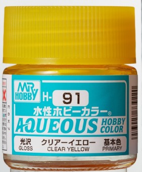 Mr. Hobby Aqueous H091 Gloss Clear Yellow