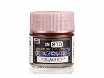 Mr. Hobby SM-210 Mr. Color Super Metallic Colors II (10 ml) - Super Pink Gold
