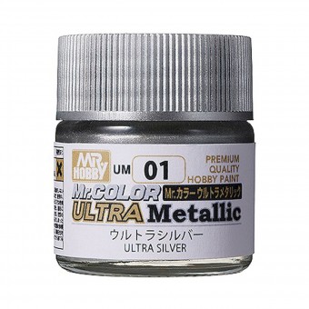 Mr. Hobby UM-01 Mr. Color Ultra Metallic Colors II (10 ml) Ultra Silver
