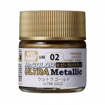 Mr. Hobby UM-02 Mr. Color Ultra Metallic Colors II (10 ml) Ultra Gold