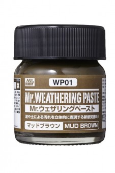 Mr. Hobby WP-01 Weathering Paste Mud Brown (40ml)