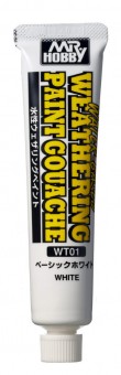 Mr. Hobby WT-01 Water-based Weathering Paint Gouache (20 ml) - Basic White