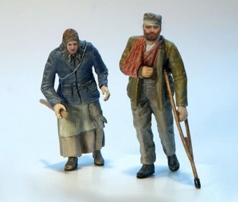 Plus model 319 Disable man with granny 1:35