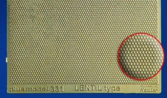 Plus model 331 Lentil Type Engraved Plate 1:35