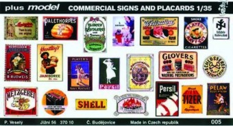 Plus model 5 Commercial Signs and Placards 1:35
