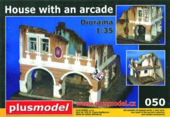 Plus model 50 House with an arcade WW II 1:35
