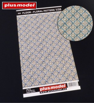 Plus model 603 Floor - floral pattern 1:35