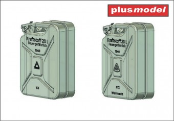 Plus model DP3088 German canisters late -Schwelm ABP 1:35