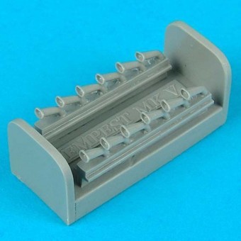 Quickboost QB48 069 Hawker Tempest exhaust for Eduard for 1:48
