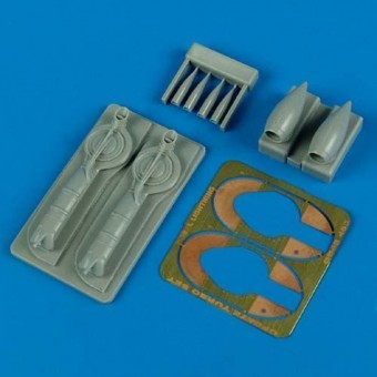 Quickboost QB48 463 P-38J Lightning update turbo+air intakes 1:48